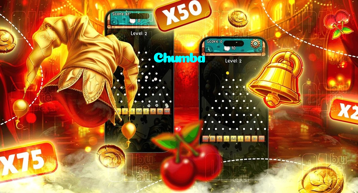 Chumba casino presented on mobile device in Pakistan with slots and live games